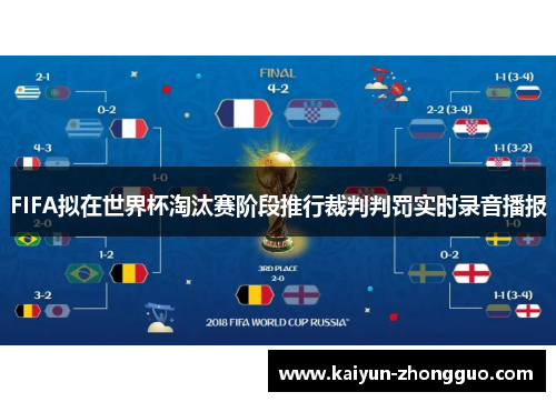 FIFA拟在世界杯淘汰赛阶段推行裁判判罚实时录音播报